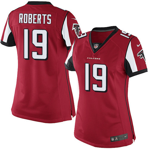 Women's Nike Atlanta Falcons #19 Andre Roberts Red Team Color Vapor Untouchable Elite Player NFL Jersey