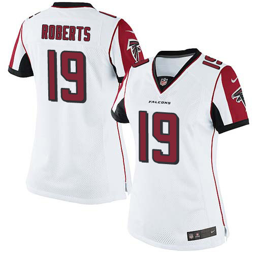 Women's Nike Atlanta Falcons #19 Andre Roberts White Vapor Untouchable Limited Player NFL Jersey