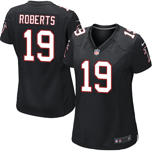 Women's Nike Atlanta Falcons #19 Andre Roberts Black Alternate Vapor Untouchable Limited Player NFL Jersey