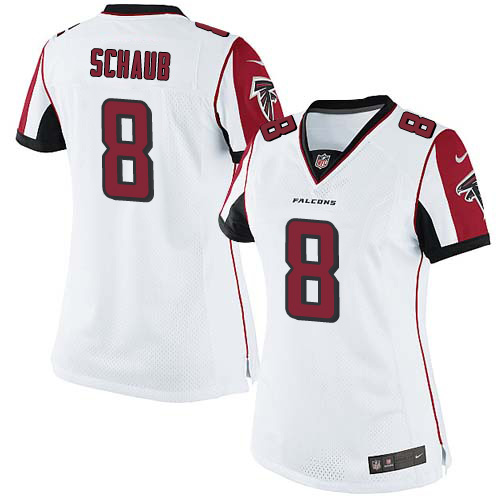 Women's Nike Atlanta Falcons #8 Matt Schaub White Vapor Untouchable Limited Player NFL Jersey