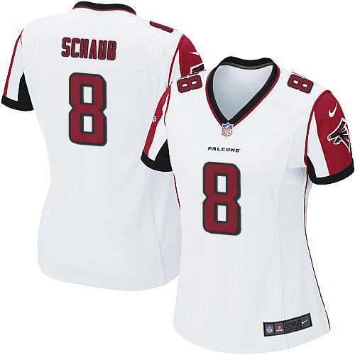 Women's Nike Atlanta Falcons #8 Matt Schaub Game White NFL Jersey