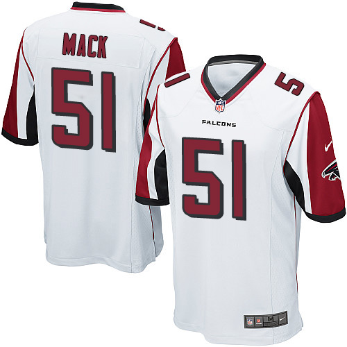 Men's Nike Atlanta Falcons #51 Alex Mack Game White NFL Jersey