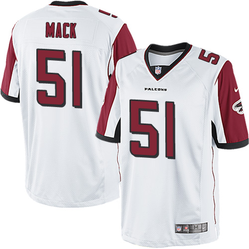 Youth Nike Atlanta Falcons #51 Alex Mack White Vapor Untouchable Elite Player NFL Jersey