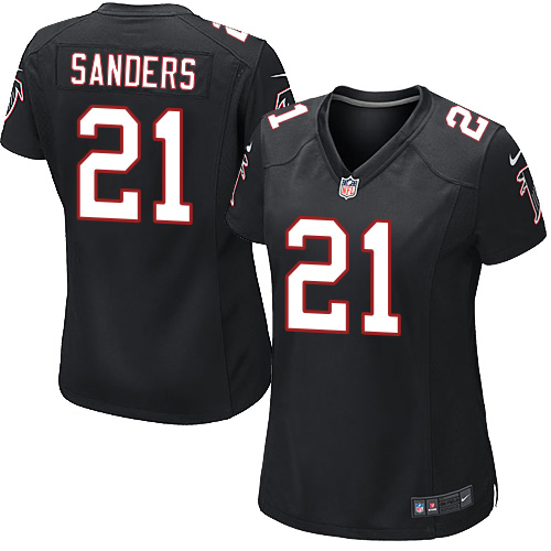 Women's Nike Atlanta Falcons #21 Deion Sanders Black Alternate Vapor Untouchable Limited Player NFL Jersey