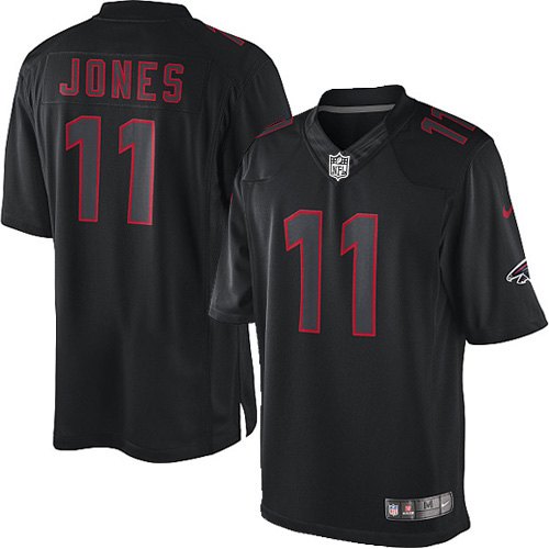 Men's Nike Atlanta Falcons #11 Julio Jones Limited Black Impact NFL Jersey