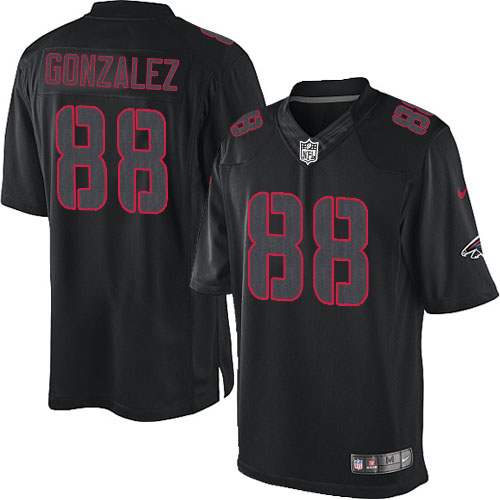 Men's Nike Atlanta Falcons #88 Tony Gonzalez Limited Black Impact NFL Jersey