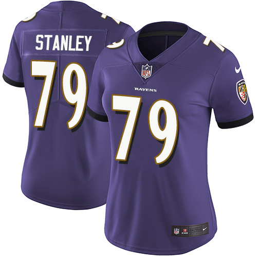 Women's Nike Baltimore Ravens #79 Ronnie Stanley Purple Team Color Vapor Untouchable Limited Player NFL Jersey