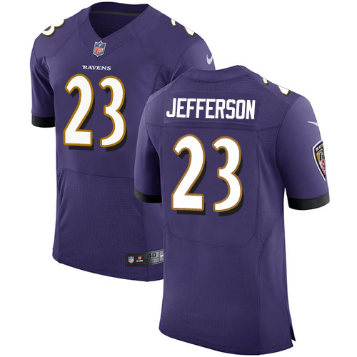 Men's Nike Baltimore Ravens #23 Tony Jefferson Purple Team Color Vapor Untouchable Elite Player NFL Jersey