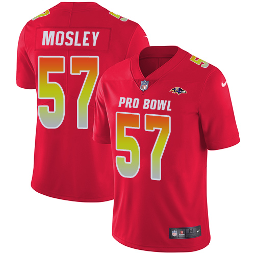 Youth Nike Baltimore Ravens #57 C.J. Mosley Limited Red 2018 Pro Bowl NFL Jersey