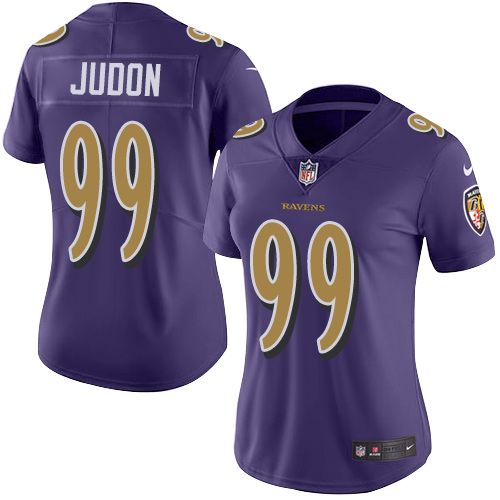 Women's Nike Baltimore Ravens #99 Matt Judon Limited Purple Rush Vapor Untouchable NFL Jersey