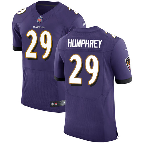 Men's Nike Baltimore Ravens #29 Marlon Humphrey Purple Team Color Vapor Untouchable Elite Player NFL Jersey