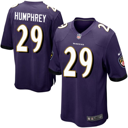 Men's Nike Baltimore Ravens #29 Marlon Humphrey Game Purple Team Color NFL Jersey