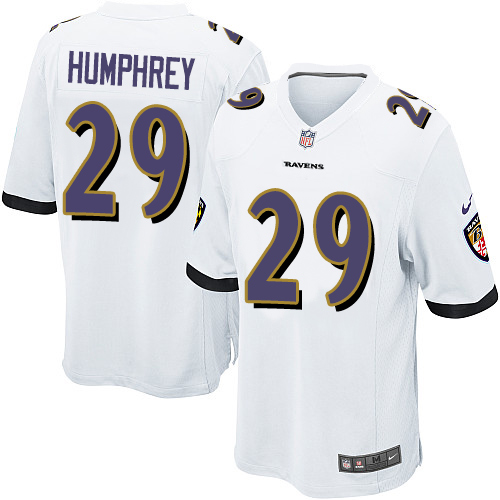 Men's Nike Baltimore Ravens #29 Marlon Humphrey Game White NFL Jersey