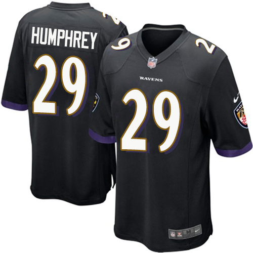 Men's Nike Baltimore Ravens #29 Marlon Humphrey Game Black Alternate NFL Jersey