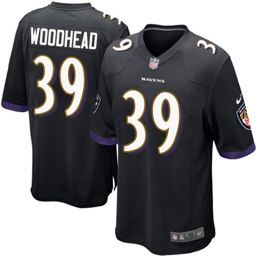 Men's Nike Baltimore Ravens #39 Danny Woodhead Game Black Alternate NFL Jersey