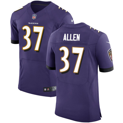 Men's Nike Baltimore Ravens #37 Javorius Allen Purple Team Color Vapor Untouchable Elite Player NFL Jersey