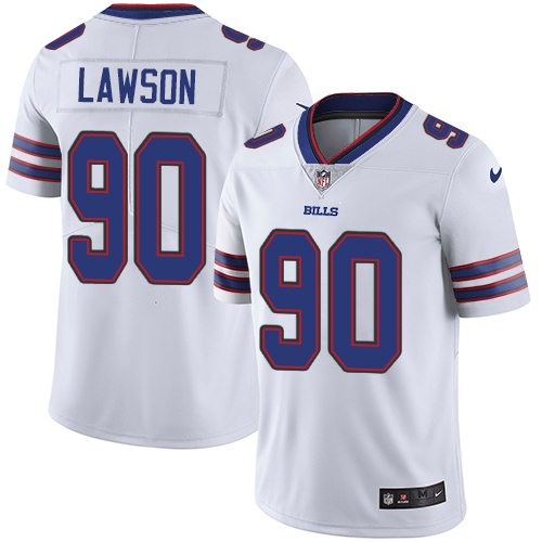 Youth Nike Buffalo Bills #90 Shaq Lawson White Vapor Untouchable Elite Player NFL Jersey