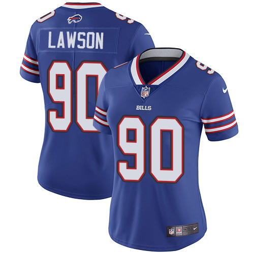 Women's Nike Buffalo Bills #90 Shaq Lawson Royal Blue Team Color Vapor Untouchable Elite Player NFL Jersey