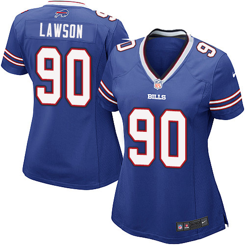 Women's Nike Buffalo Bills #90 Shaq Lawson Game Royal Blue Team Color NFL Jersey