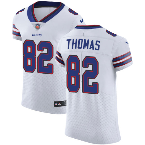 Men's Nike Buffalo Bills #82 Logan Thomas Elite White NFL Jersey