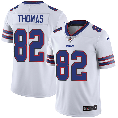 Men's Nike Buffalo Bills #82 Logan Thomas White Vapor Untouchable Limited Player NFL Jersey