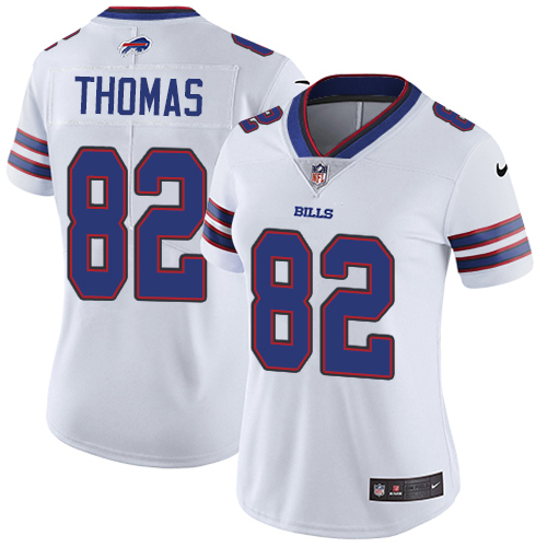 Women's Nike Buffalo Bills #82 Logan Thomas White Vapor Untouchable Elite Player NFL Jersey