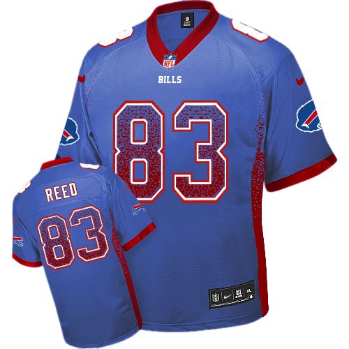 Men's Nike Buffalo Bills #83 Andre Reed Elite Royal Blue Drift Fashion NFL Jersey