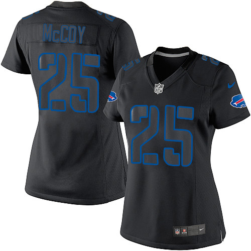 Women's Nike Buffalo Bills #25 LeSean McCoy Limited Black Impact NFL Jersey