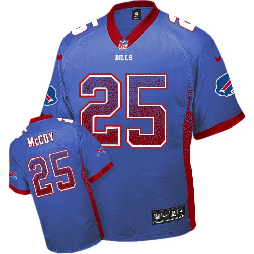 Men's Nike Buffalo Bills #25 LeSean McCoy Elite Royal Blue Drift Fashion NFL Jersey