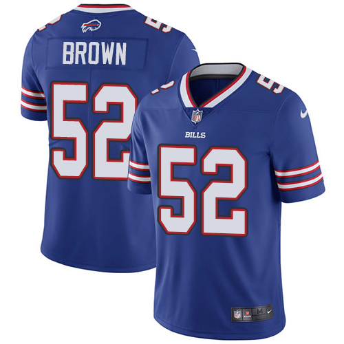 Youth Nike Buffalo Bills #52 Preston Brown Royal Blue Team Color Vapor Untouchable Limited Player NFL Jersey