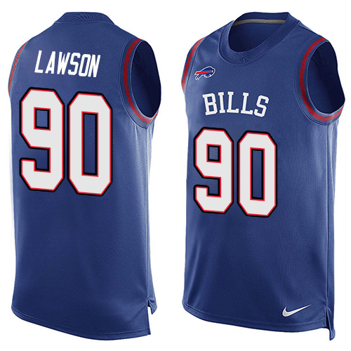 Men's Nike Buffalo Bills #90 Shaq Lawson Limited Royal Blue Player Name & Number Tank Top NFL Jersey