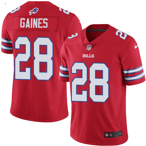 Youth Nike Buffalo Bills #28 E.J. Gaines Limited Red Rush Vapor Untouchable NFL Jersey