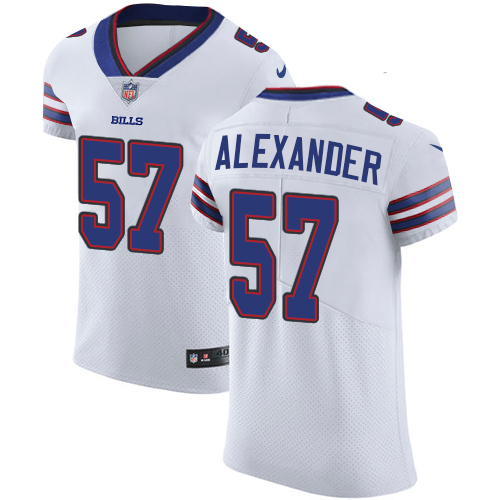 Men's Nike Buffalo Bills #57 Lorenzo Alexander Elite White NFL Jersey