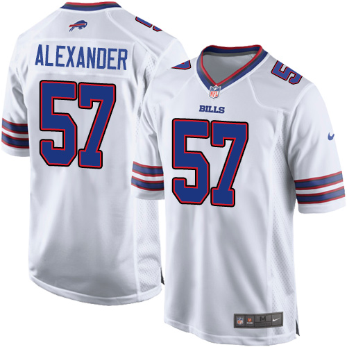 Men's Nike Buffalo Bills #57 Lorenzo Alexander Game White NFL Jersey