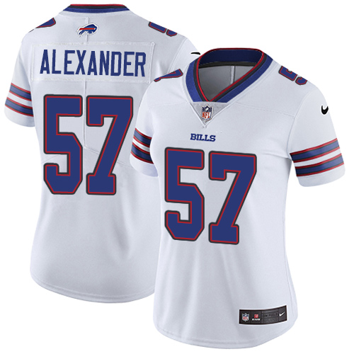 Women's Nike Buffalo Bills #57 Lorenzo Alexander White Vapor Untouchable Elite Player NFL Jersey