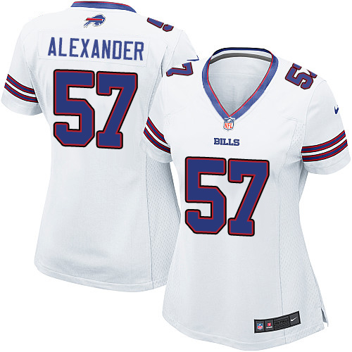 Women's Nike Buffalo Bills #57 Lorenzo Alexander Game White NFL Jersey