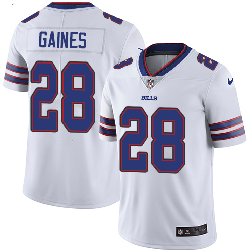 Men's Nike Buffalo Bills #28 E.J. Gaines White Vapor Untouchable Limited Player NFL Jersey