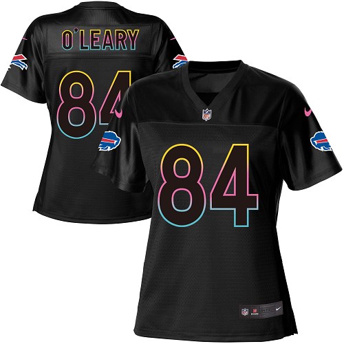Women's Nike Buffalo Bills #84 Nick O'Leary Game Black Fashion NFL Jersey