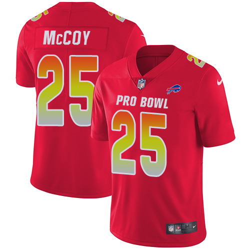 Men's Nike Buffalo Bills #25 LeSean McCoy Limited Red 2018 Pro Bowl NFL Jersey