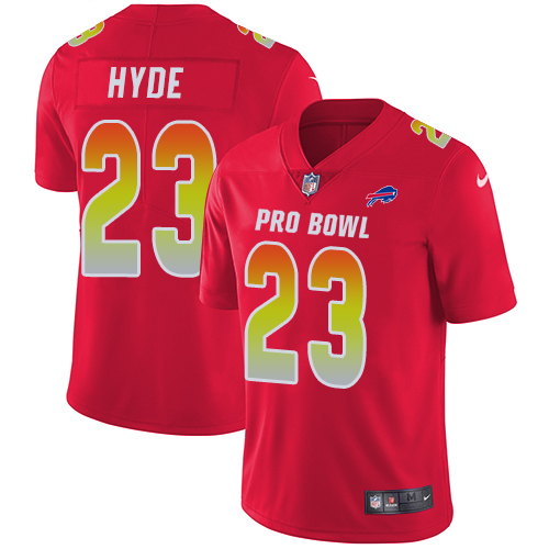 Men's Nike Buffalo Bills #23 Micah Hyde Limited Red 2018 Pro Bowl NFL Jersey
