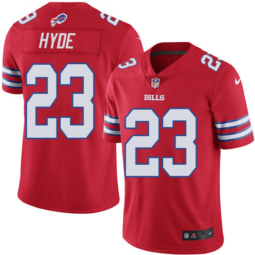 Men's Nike Buffalo Bills #23 Micah Hyde Elite Red Rush Vapor Untouchable NFL Jersey