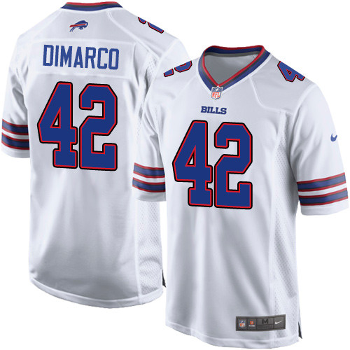 Men's Nike Buffalo Bills #42 Patrick DiMarco Game White NFL Jersey