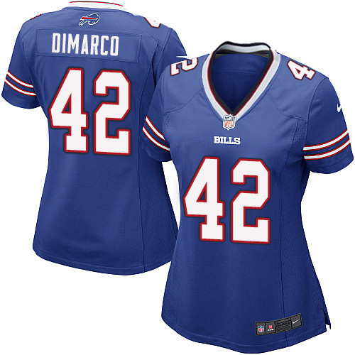 Women's Nike Buffalo Bills #42 Patrick DiMarco Game Royal Blue Team Color NFL Jersey