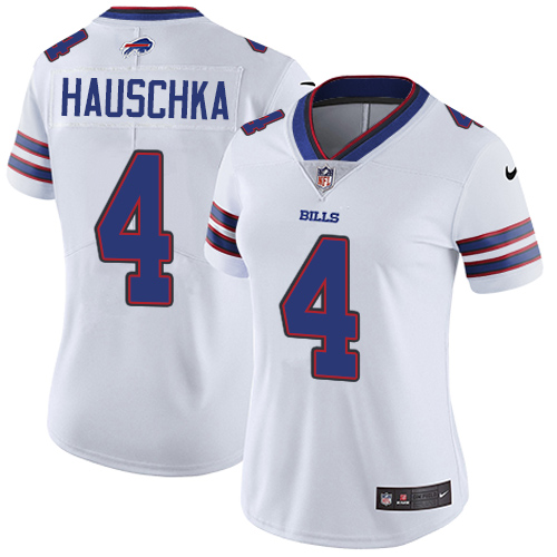 Women's Nike Buffalo Bills #4 Stephen Hauschka White Vapor Untouchable Limited Player NFL Jersey