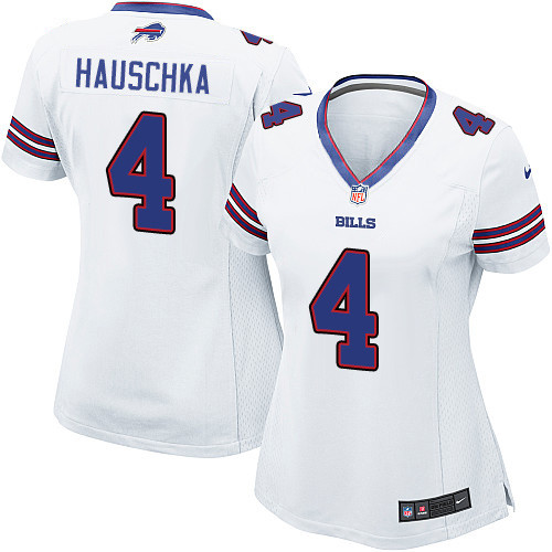 Women's Nike Buffalo Bills #4 Stephen Hauschka Game White NFL Jersey