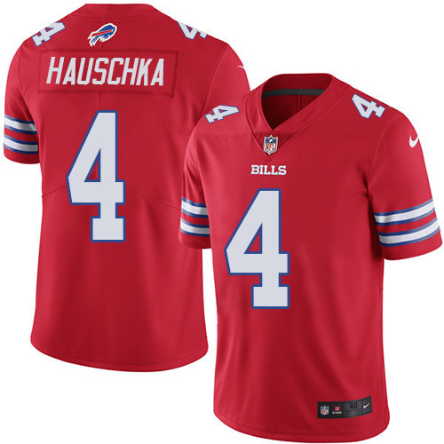 Men's Nike Buffalo Bills #4 Stephen Hauschka Elite Red Rush Vapor Untouchable NFL Jersey