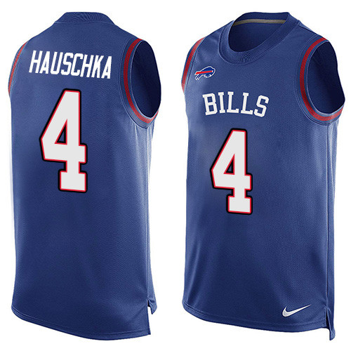 Men's Nike Buffalo Bills #4 Stephen Hauschka Limited Royal Blue Player Name & Number Tank Top NFL Jersey