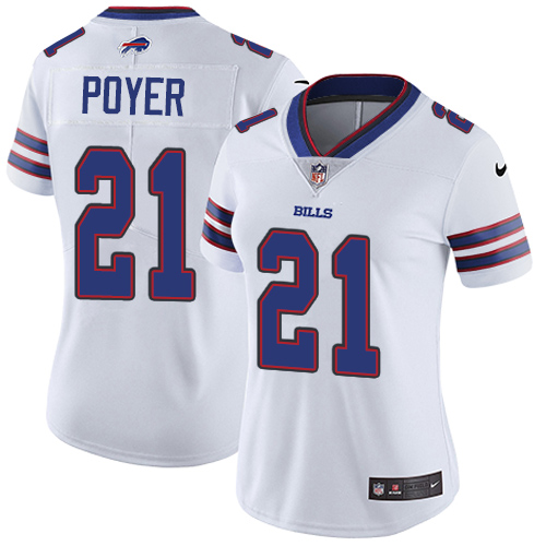 Women's Nike Buffalo Bills #21 Jordan Poyer White Vapor Untouchable Elite Player NFL Jersey