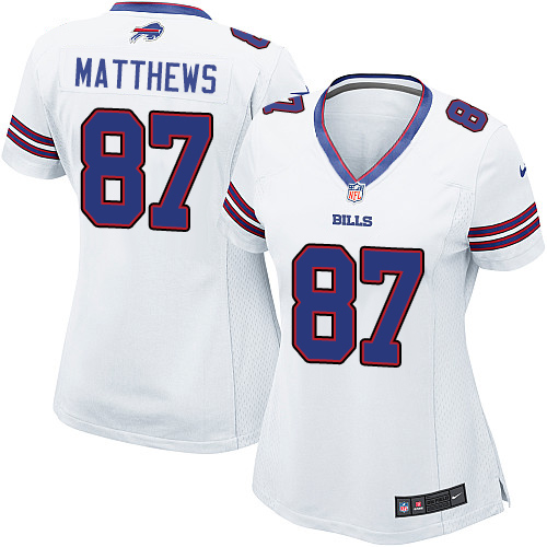 Women's Nike Buffalo Bills #87 Jordan Matthews Game White NFL Jersey