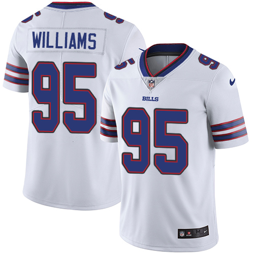 Men's Nike Buffalo Bills #95 Kyle Williams White Vapor Untouchable Limited Player NFL Jersey